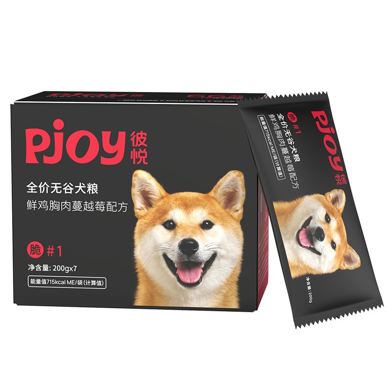 Pjoy彼悦全价无谷犬粮 鲜鸡胸肉蔓越莓配方